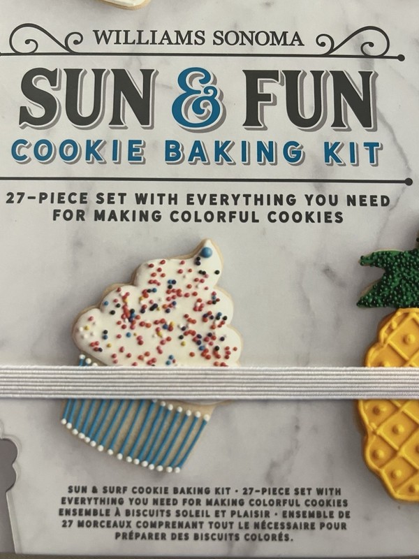 27 Piece Dishwasher Safe Williams Sonoma Metal “Sun & Fun” Cookie Baking Kit-New gallery