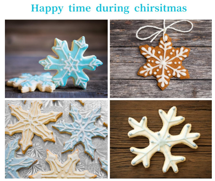 Snowflake Metal Cookie Cutter Set 9 Pcs 1.2"- 4" Christmas Winter New gallery