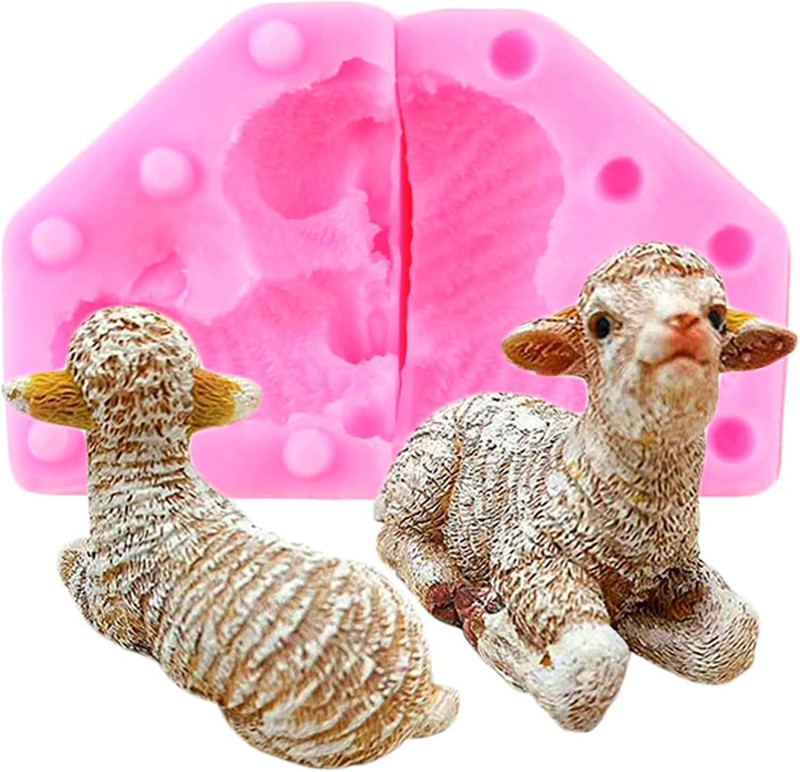 Mini 3D Sheep Fondant Silicone Mold Cake Sugar Craft Chocolate Candy Baking Past