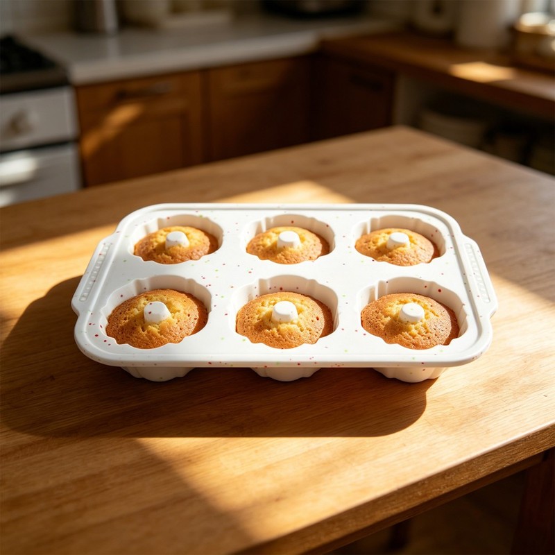 2pcs Silicone Donut Molds with Metal Reinforced Frame, Nonstick Doughnut Baking gallery