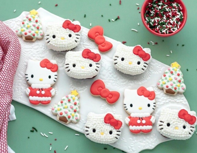 Hello Kitty Party Handstand Kitchen Kids Ultimate Holiday Baking Set Cupcake gallery