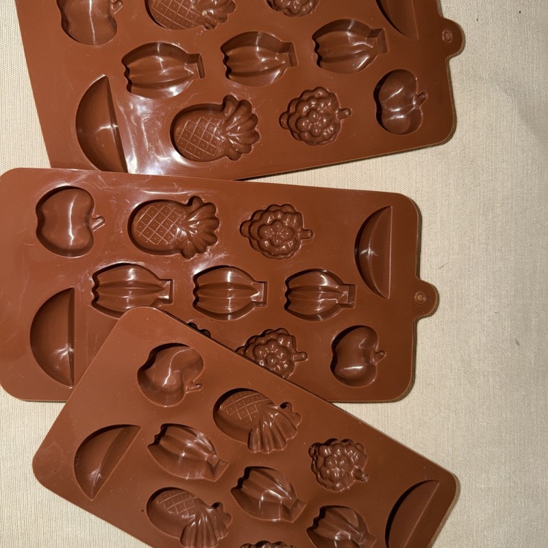 3 Silicone Chocolate Molds Candy Jello Shots