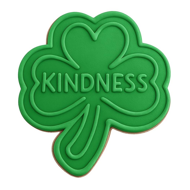 Kindness Clover Cookie Cutter - 4x3.5" Inspirational Kitchen Baking Fun gallery