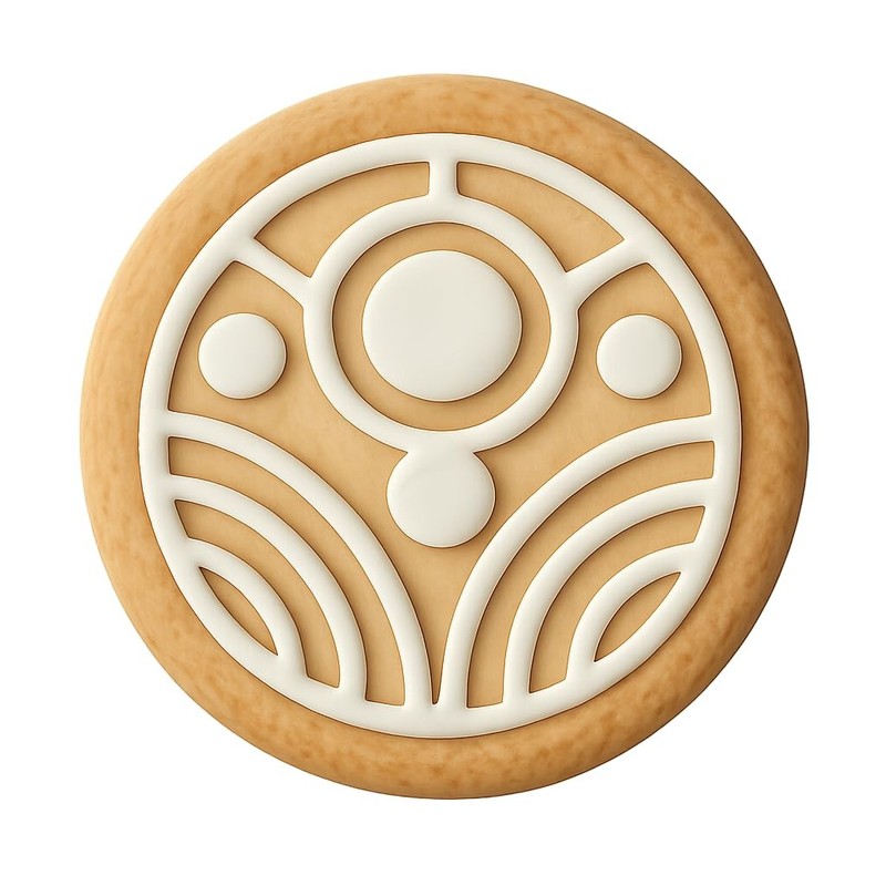 Symmetrical Crop Circle Cookie Cutter & Stamp, Fondant & Clay Cutter - 4x4" gallery