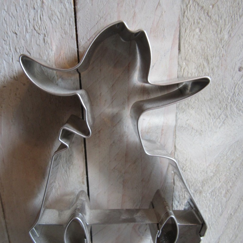 Large Aluminum Cookie Cutter Western Cowboy 9.5" Hat Chaps Boots gallery