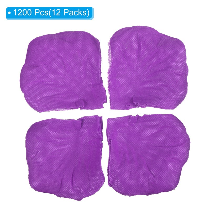 1200Pcs Artificial Rose Petals Silk Flower Decoration, Dark Purple gallery