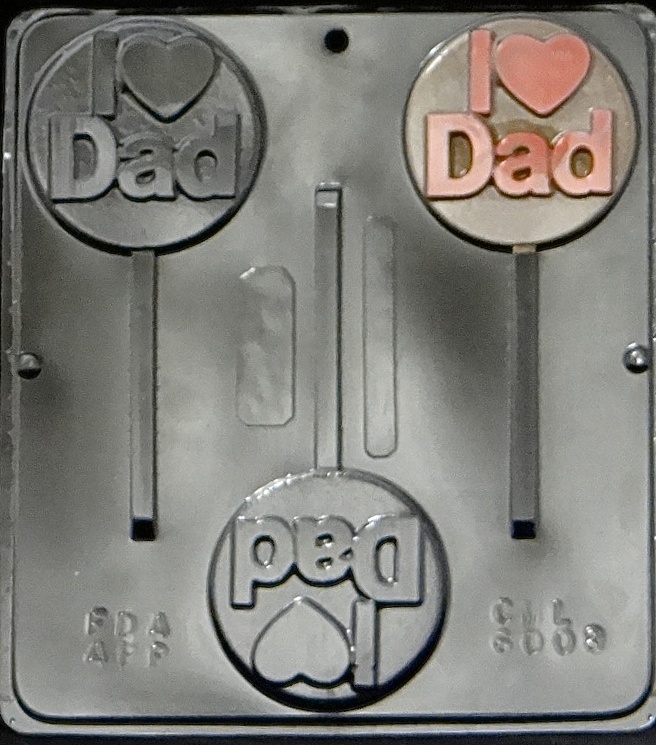 I “Heart” Dad Chocolate Candy Mold 6008 NEW