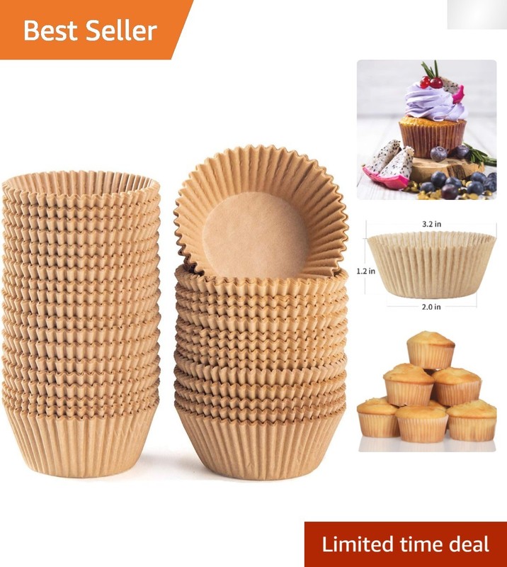 Eco-Friendly 500 Count Cupcake Liners – Safe, Stylish & Multi-Use Baking Cups