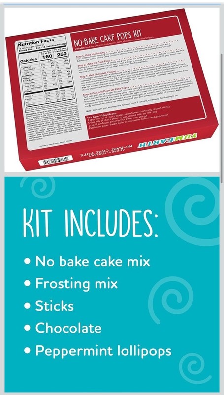 ❤️ YUMEARTH & LillyBean No Bake Cake Pop Kit -Vegan Chocolate Peppermint Baking gallery