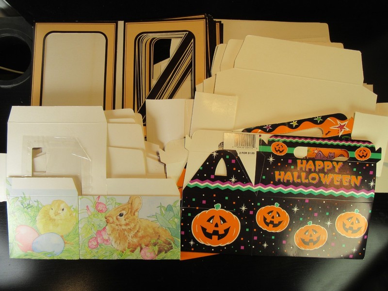 Assorted Foldable Paper Chocolate Boxes Containers Candy Making Supplies Country