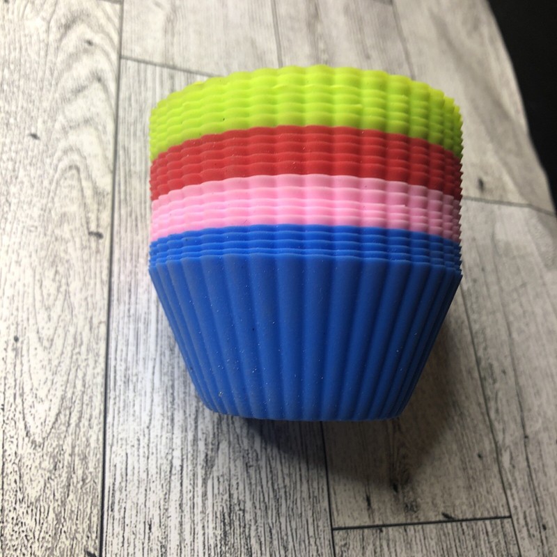 Reusable Silicone Baking Cups – Pack of 20. Baking Crafts Sensory 4 Colors