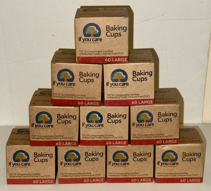 (10) boxes IF YOU CARE Cupcake Unbleached Baking Cups compostable