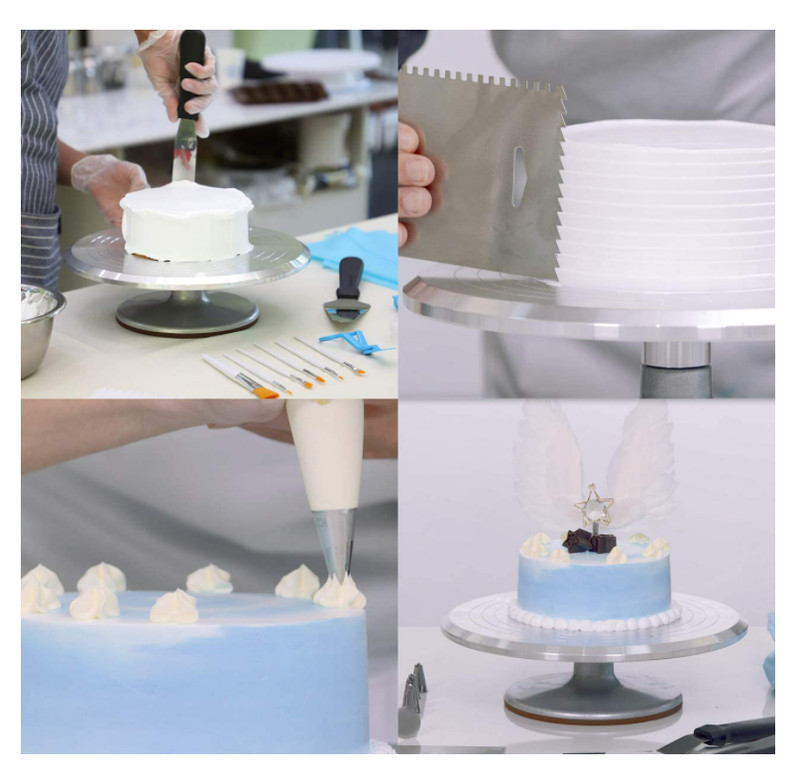 Soporte, Consejos de tubería, Plato Giratorio De Aluminio Giratorio Para Pastel gallery