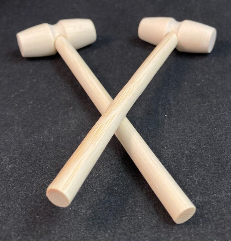 Wooden Hammers/Mallets - for Breakable Chocolate/Baking Supplies - 2 Pieces gallery
