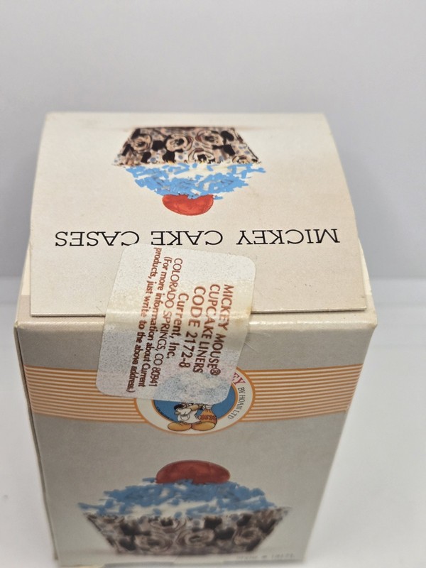 VTG Disney Chef Mickey Mouse Mini Cupcake Liners 80ct Hoan Baking Muffin Cases gallery