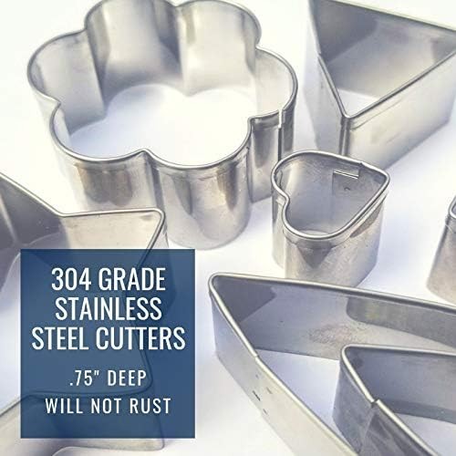 24pcs Mini Cookie Cutter Shapes Set - 100% Stainless Steel Small Molds To Cut... gallery