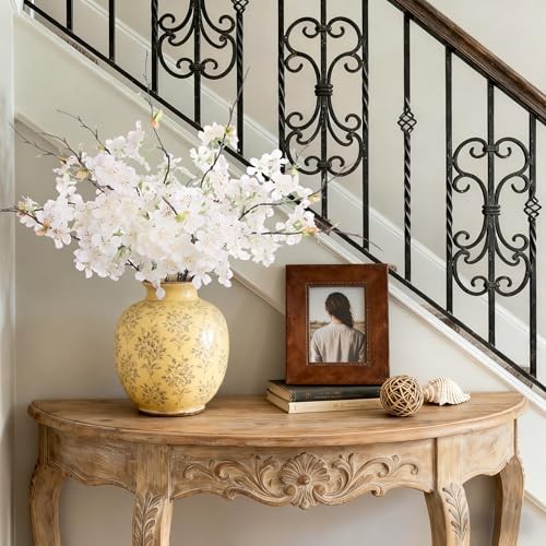 12 PCS Faux Cherry Blossom Branches Decor 18.11 Inch 12pcs-18.11 Inch White gallery