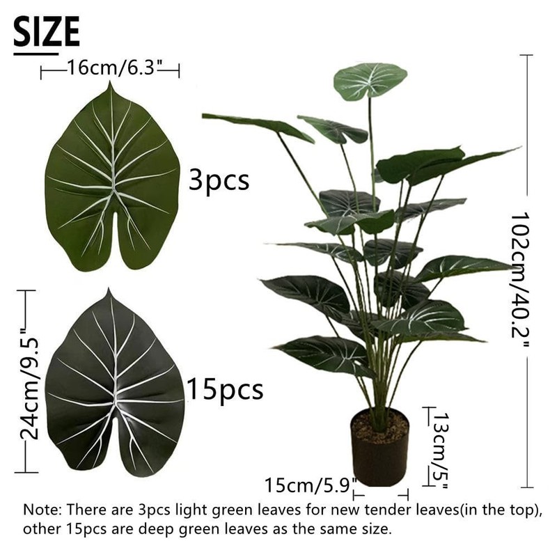 Kirifly Fake Plants 40 Artificial Anthurium Tree Plant Indoor 18 Trunks Faux gallery