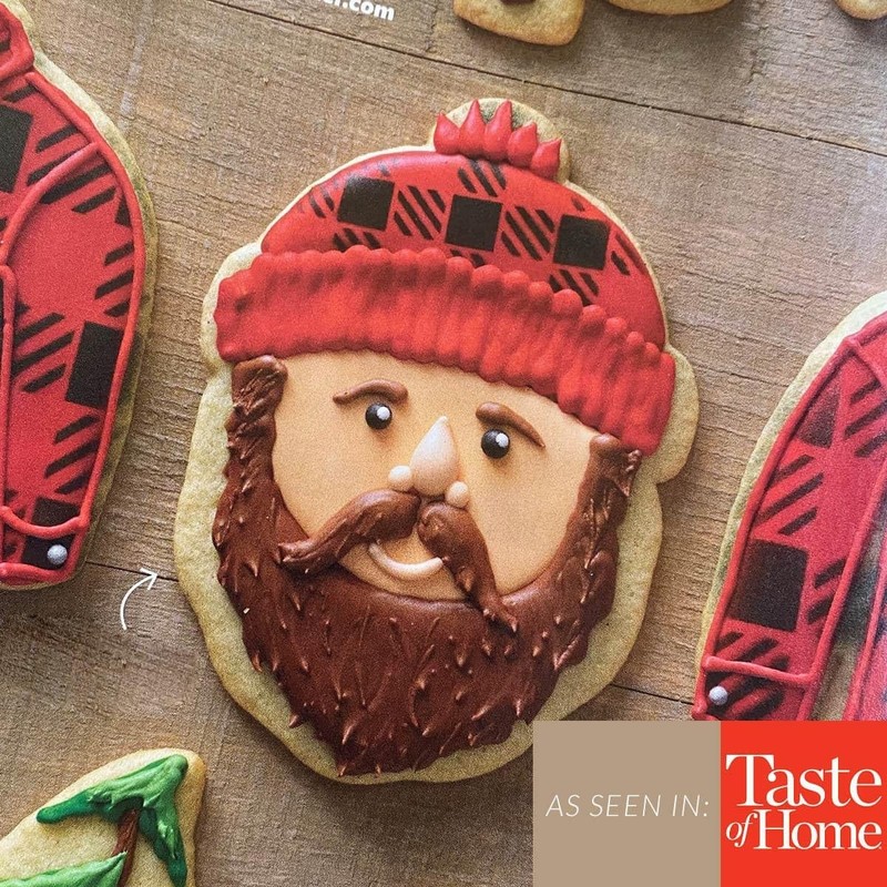 The Cookie Countess Mini Buffalo Plaid Stencil Baking Decorating Template gallery