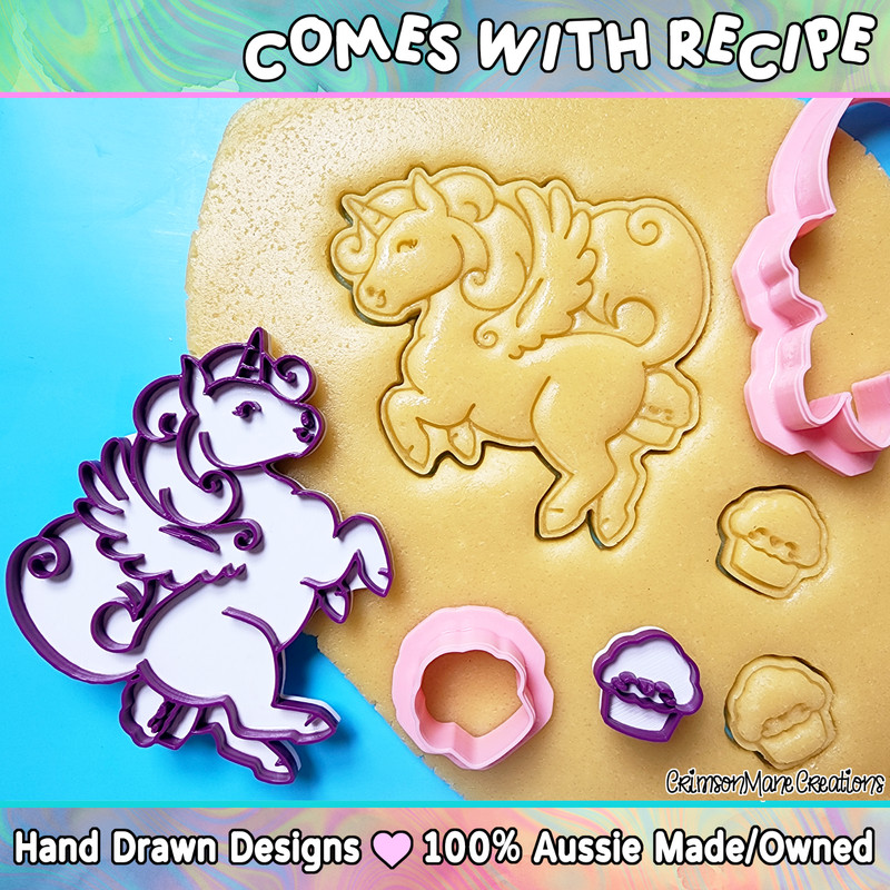 Unicorn Poop Cupcake Cookie Cutter Set, Fun Cute Baking Supplies, Fondant Tool gallery