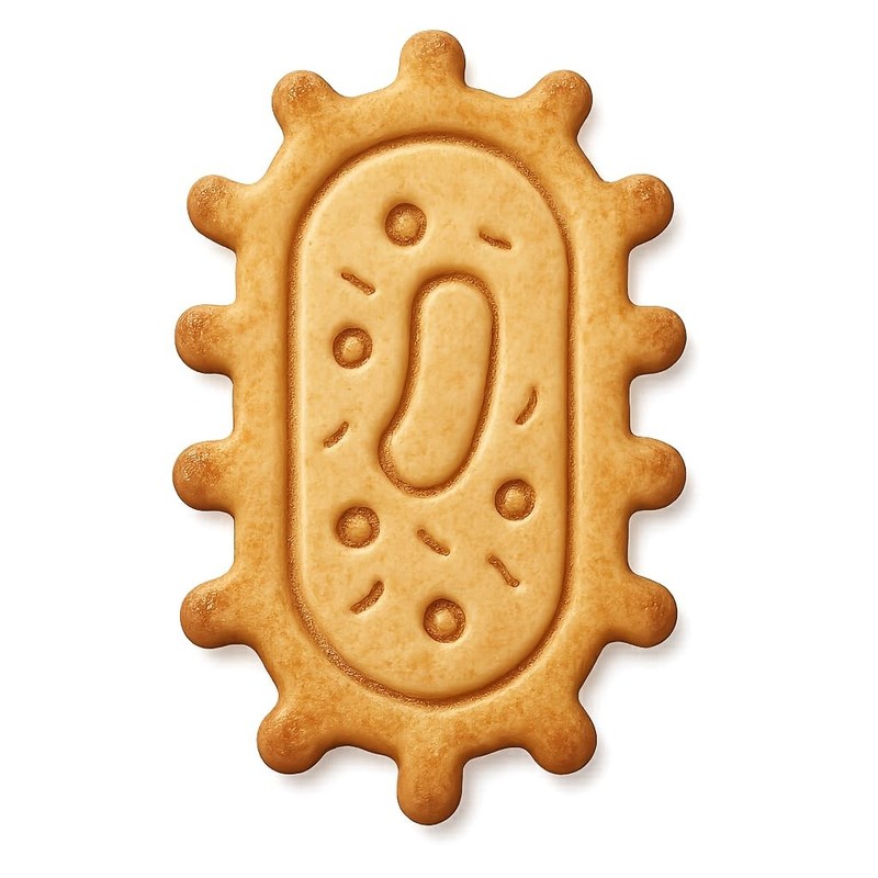 Bacteria Shape Cookie Cutter & Stamp, Fondant & Clay – 2.6×4″