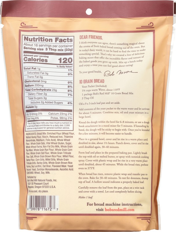Bob's Red Mill Mix Bread 10 Grain 19 oz (Pack of 4) gallery