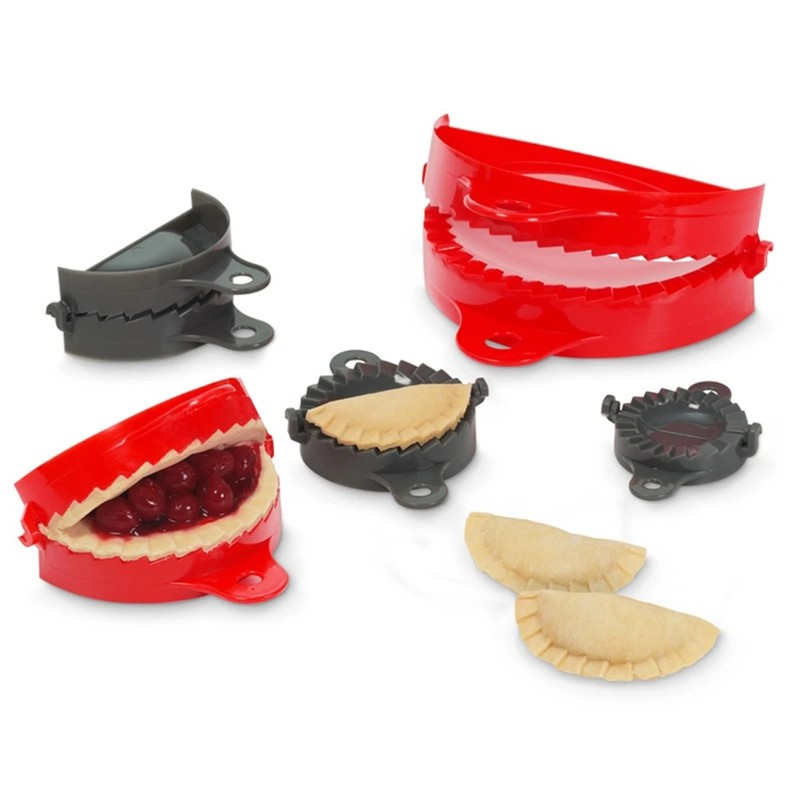 Dough Press Set - 5 Sizes 2.46" to 6.89" - Crimped Edge for Dumplings gallery