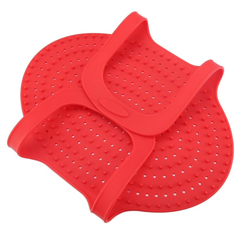 Heat Resistant Turkey Lifter, Poultry Lifter Roasting Large, Red gallery