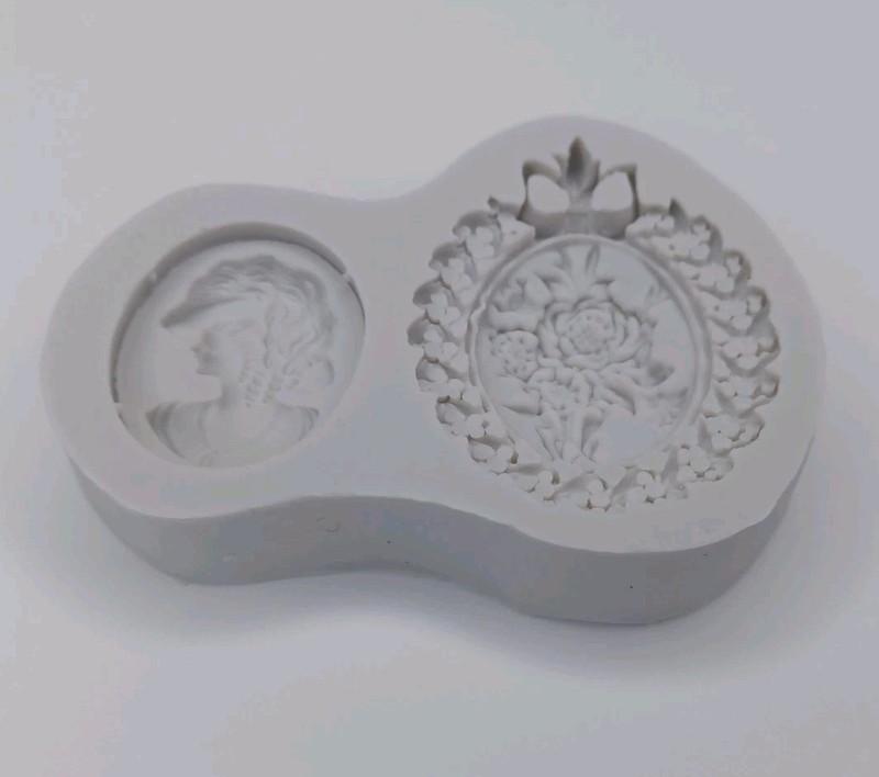 Gray Silicone Cameo Fondant Or Chocolate Mold Or Craft Mold gallery