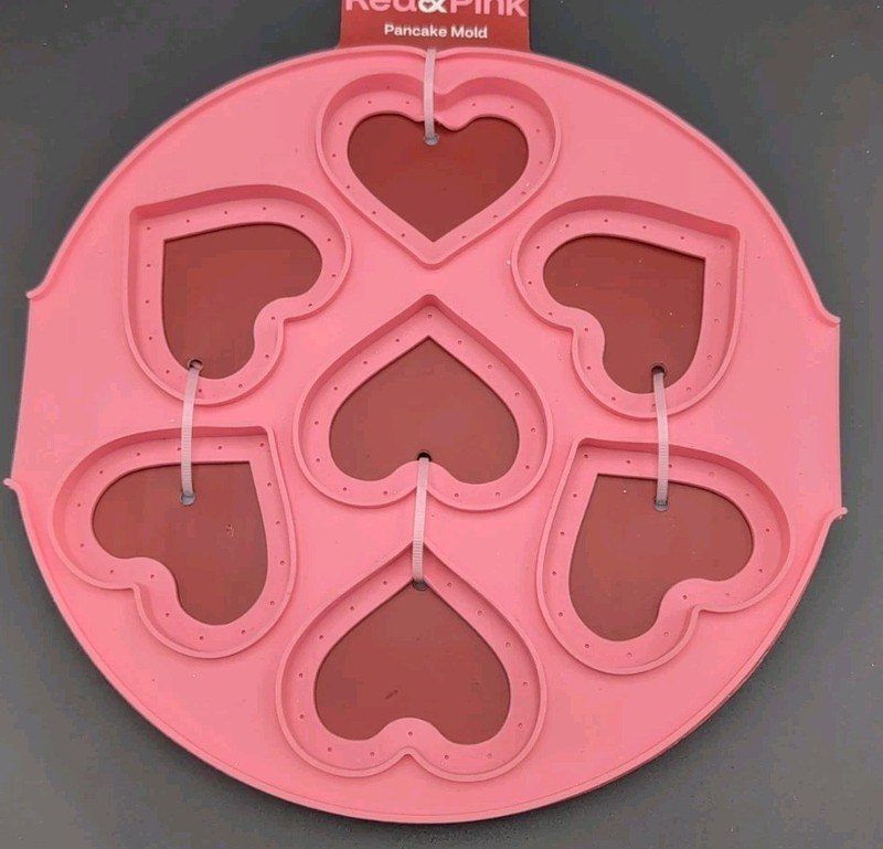 CVS Red & Pink silicone pancake mold