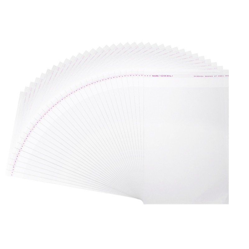 100 Pcs Cellophanes Bags, 5.1 x 7 Inch Self-Adhesive Cookies Bags, Clear