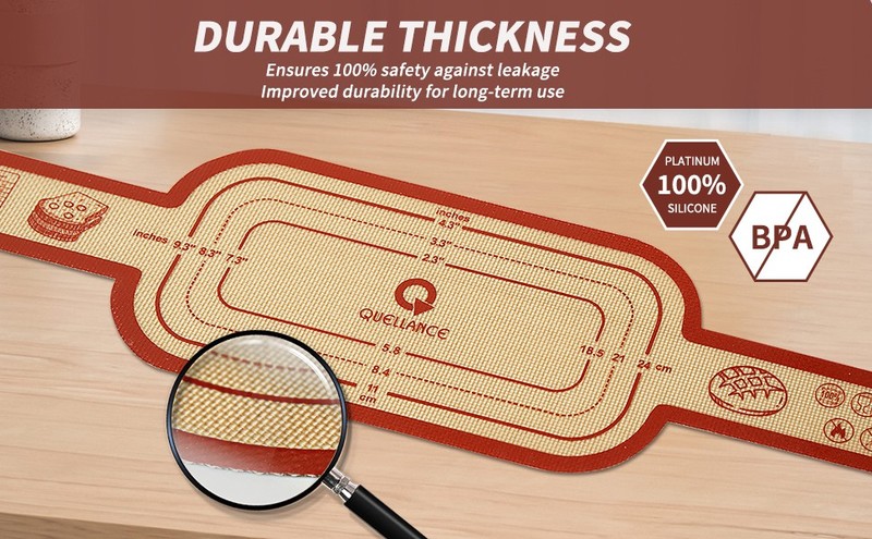 Silicone Sourdough Bread Sling Mat - 2Pcs Round Dough Baking Slings for Dutch gallery