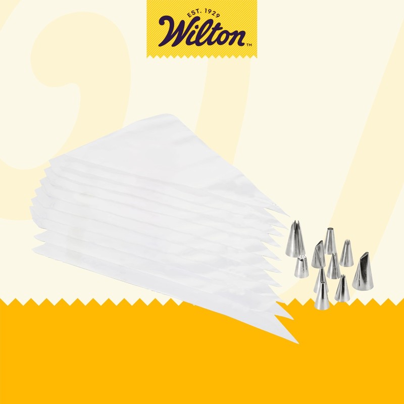 Buttercream Cake Decorating Kit - 20-Piece Set with Piping Tips & Icing Bags gallery
