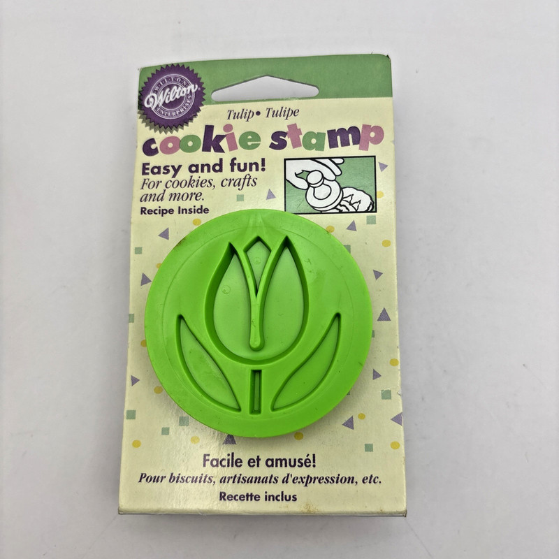 Lot of 4 Wilton Easter Cookie Stamps Basket Easter Egg Flower Bunny Rabbit New gallery