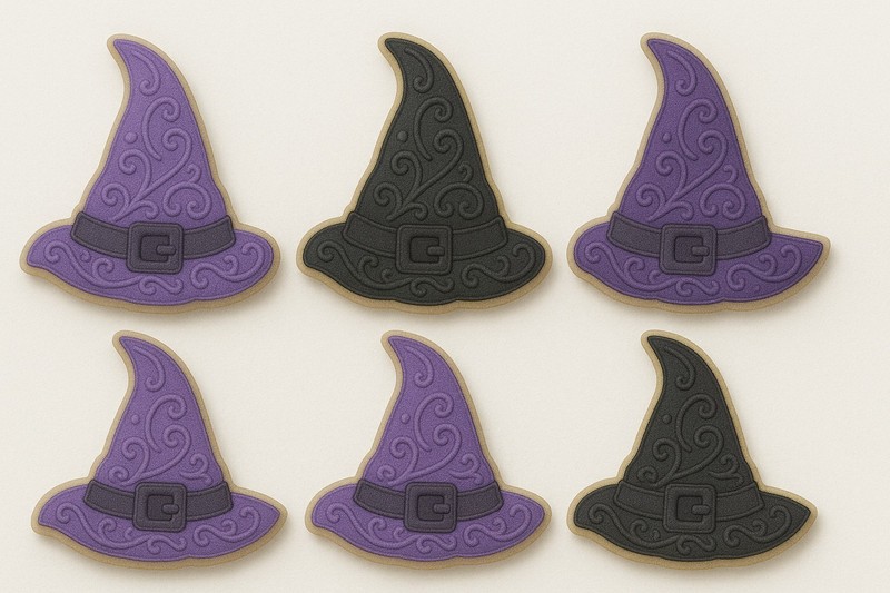 1 Dozen 12 Mini Witches Wizard Witch Hat 2'' Cookie Cutter Metal Fall Halloween gallery