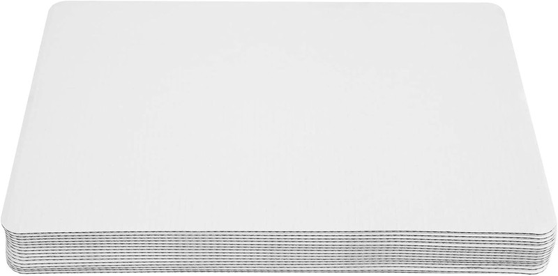 White Quarter Cake Sheet 13.75” x 9.75” Cake Board Sturdy Rectangle Greaseproof gallery