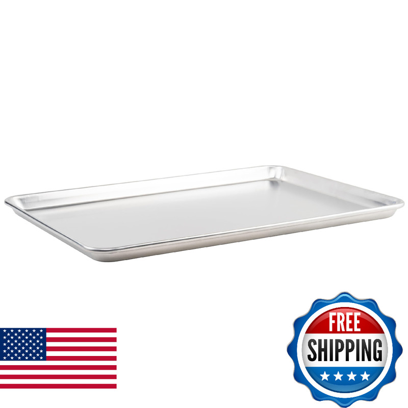 Winco Commercial-Grade Aluminum Sheet Pan, 18 Gauge, 2/3 Size