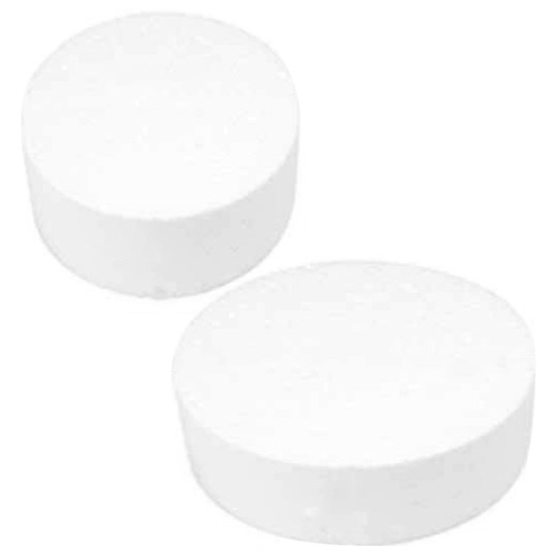 2 Pcs Foam Cake Dummy Round Shape Bakery Fake Cake Model for Decorating Use gallery