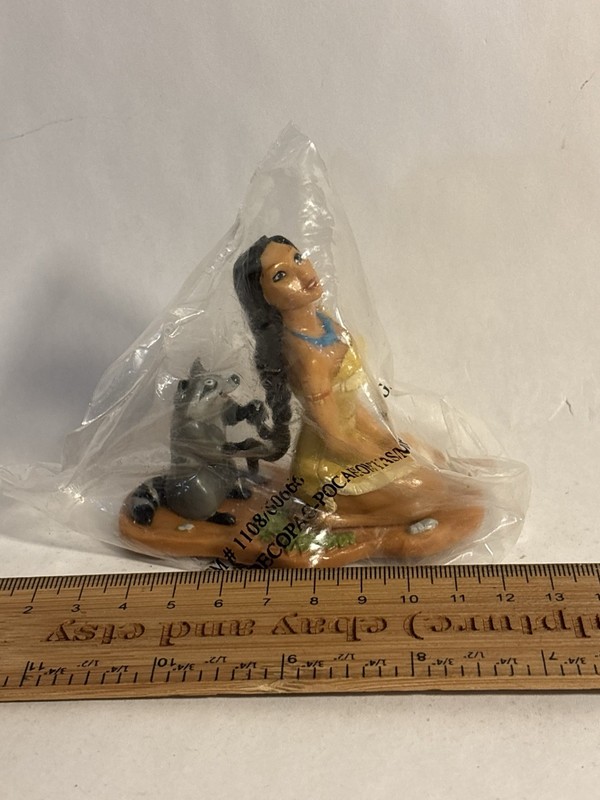 1996 Vintage DecoPac Pocahontas & Meeko pvc Figure rare original gallery