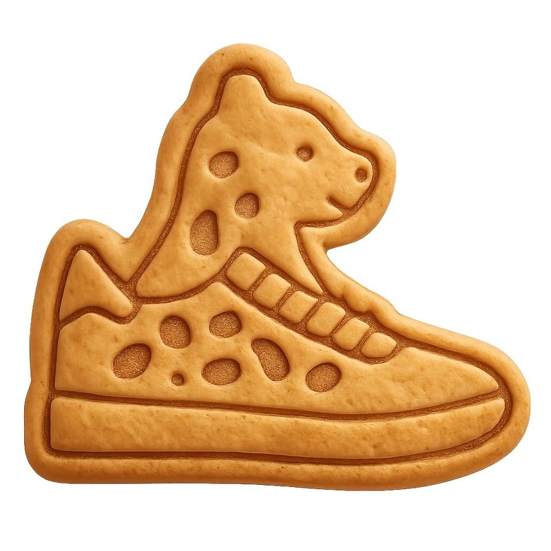 Animal Print Sneakerhead Cookie Cutter & Stamp, Fondant & Clay - 4x3.5 gallery