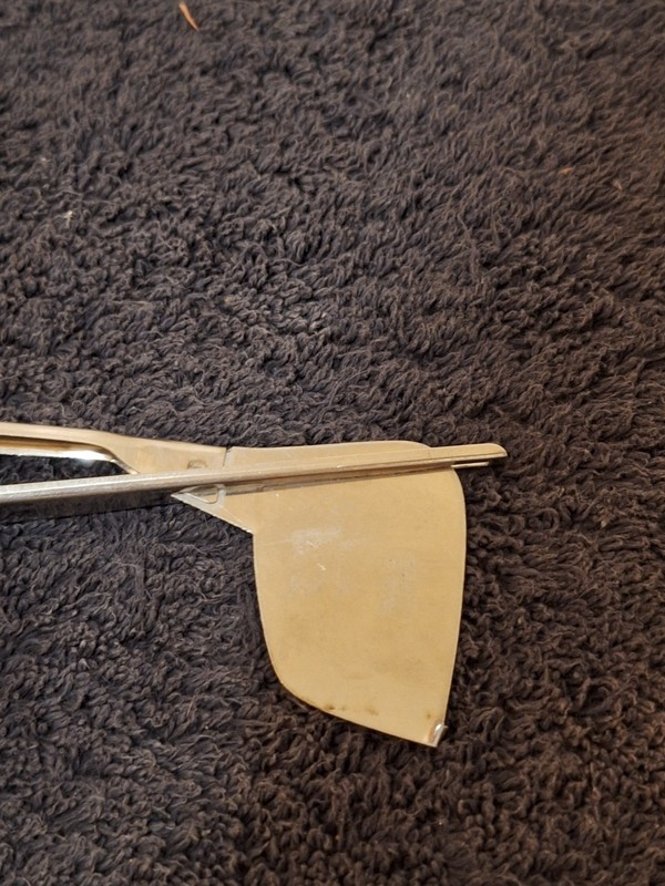 Vintage Cookie Dropper/Butter Cutter Metal 6-1/8" Long gallery