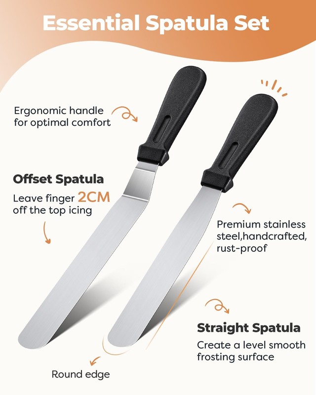 71PCs Cake Decorating Kit, Baking Supplies Tools - Includes Cake Stand Turnta... gallery