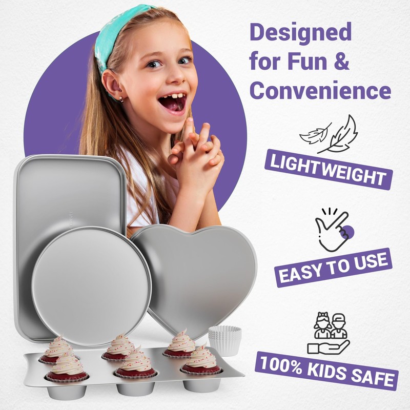 Doll Buddies Kids’ Complete Oven Pan Set for Easy Bake Ultimate | Small gallery