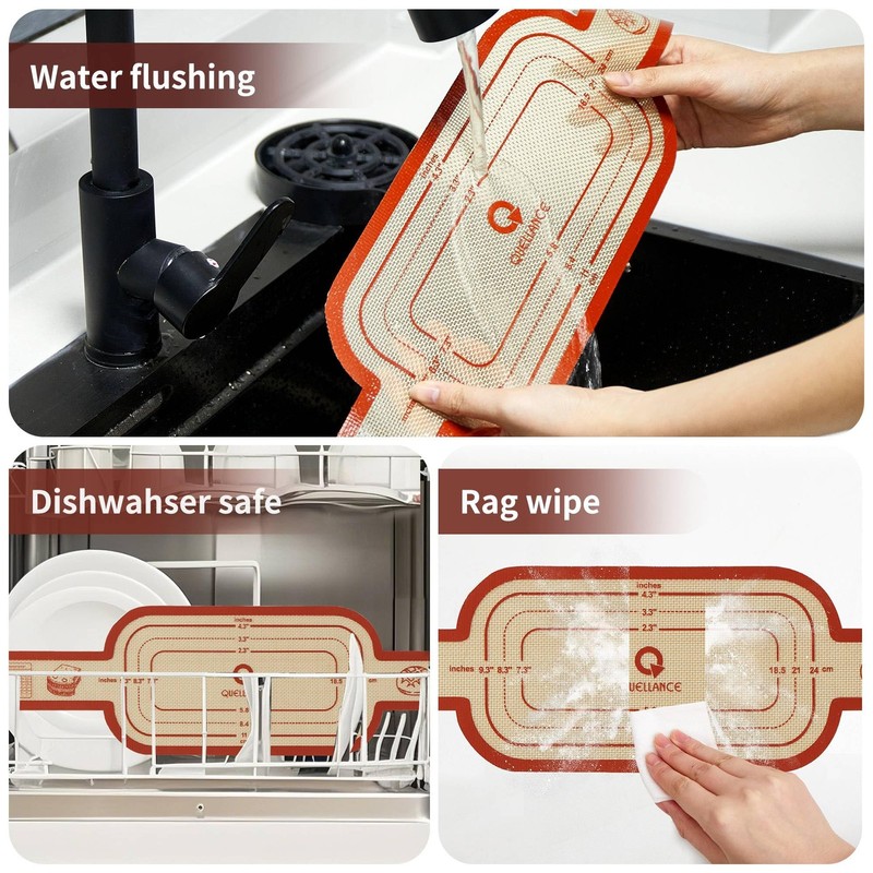 Silicone Sourdough Bread Sling Mat - 2Set Oval Round 2Pcs Oval+Round Red, Red gallery