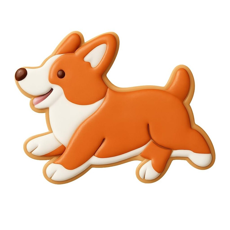 Running Corgi Pembroke Cookie Cutter & Stamp - 4x2.8 gallery