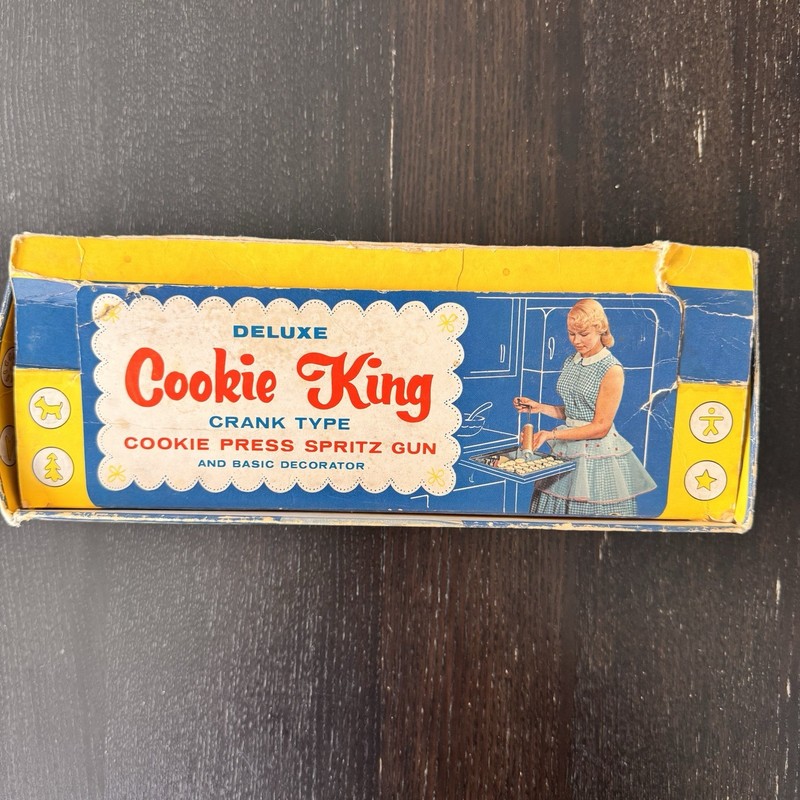 Nordic Ware Deluxe Cookie King Press Spritz Gun with Crank & 10 Discs