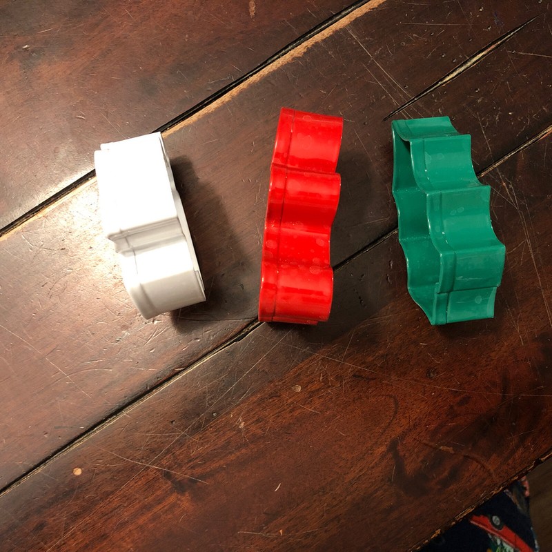 Christmas Colored Metal Cookie Cutters Lot Of 3 Angel, Gingerbread man, Holly gallery
