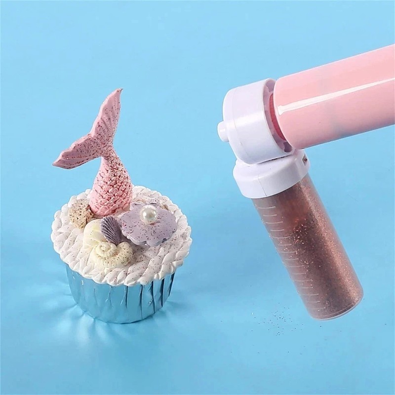 Manual Airbrush for Decorating Cakes, DIY Baking Tools with 4pcs Cake Spray T... gallery