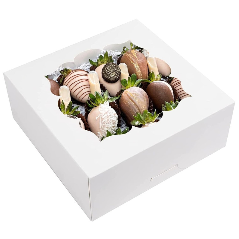 20 Pack Pie Boxes 10X10X3Inch Bakery Boxes with Window Dessert Pastry Box for Pi gallery