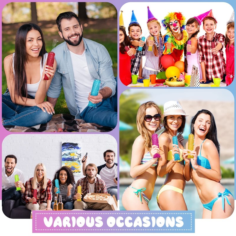 1000 Pcs Ice Lolly Bags Plastic Ice Cream Mold Bags Disposable Freeze Juice D... gallery
